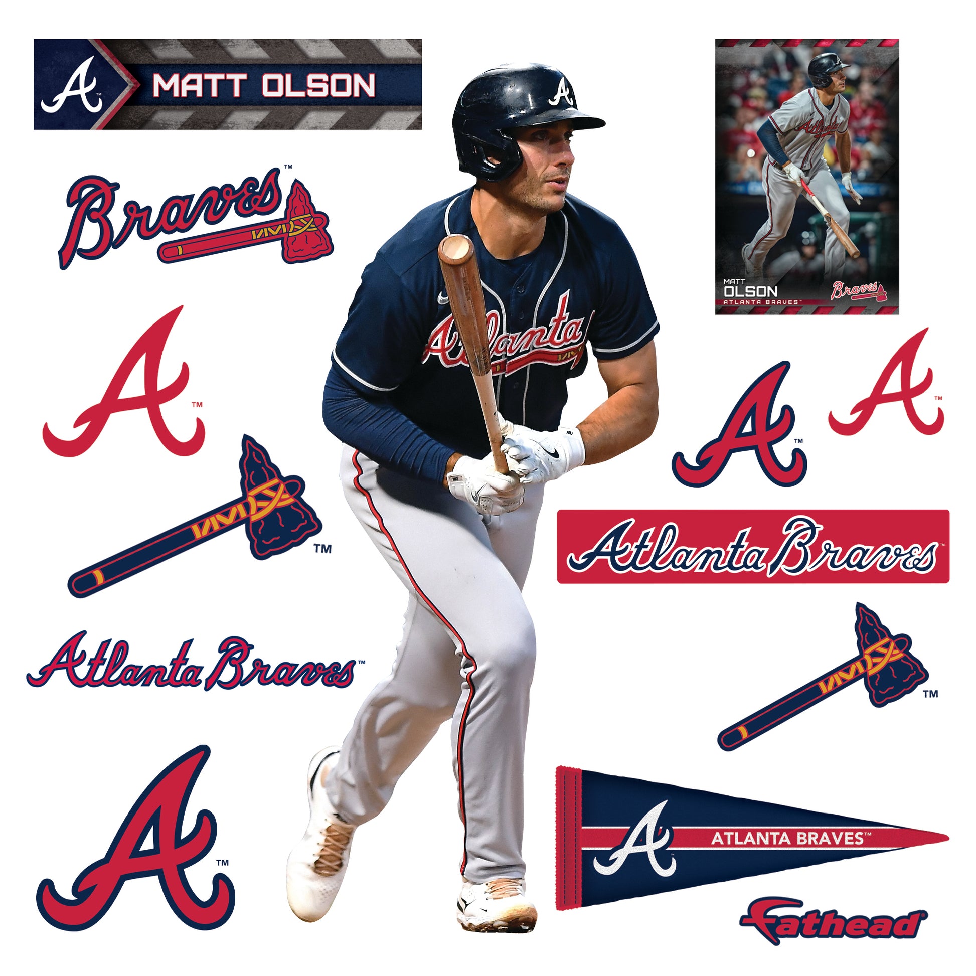 Atlanta Braves: Matt Olson 2022 - Officially Licensed MLB