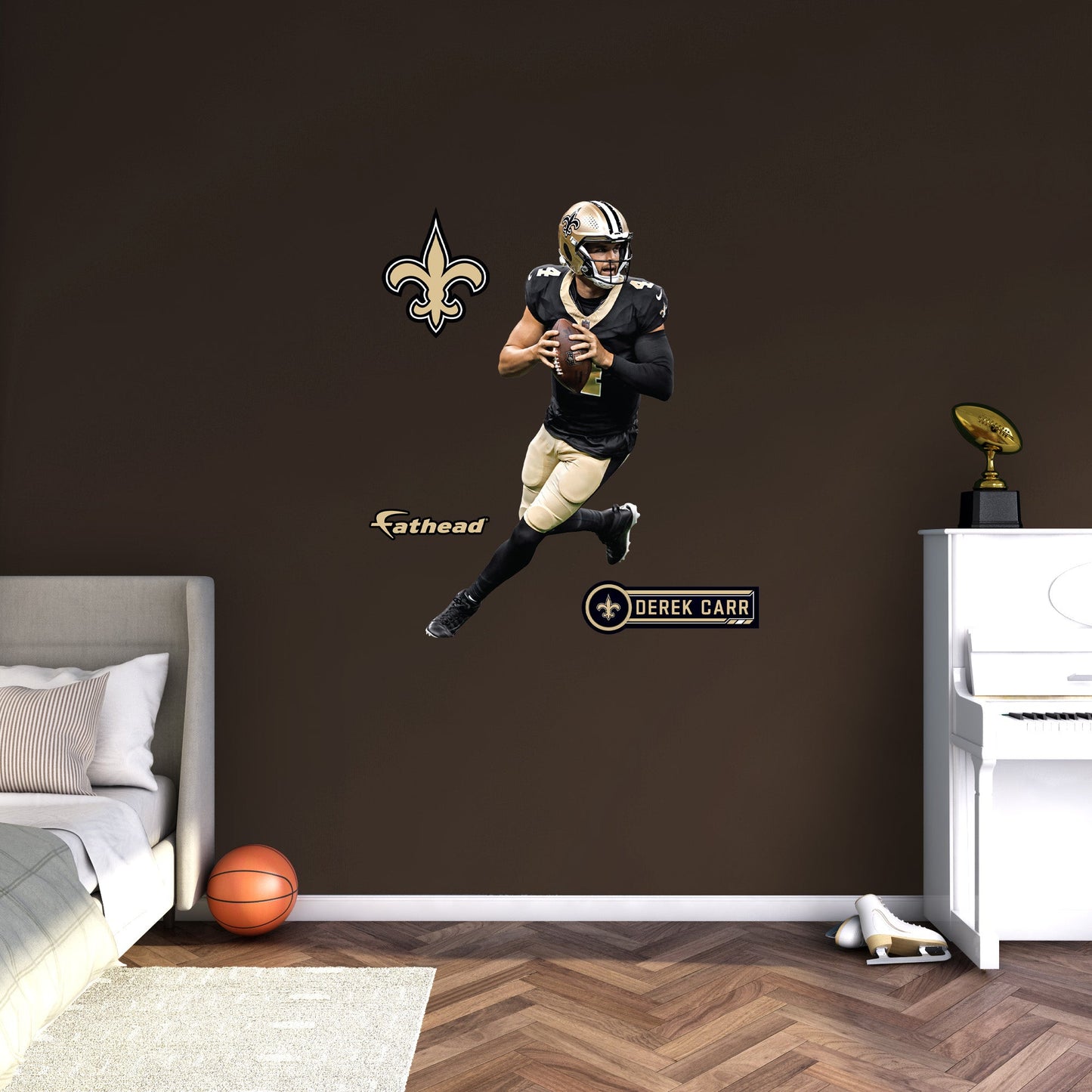 New Orleans Saints: Derek Carr         - Officially Licensed NFL Removable     Adhesive Decal