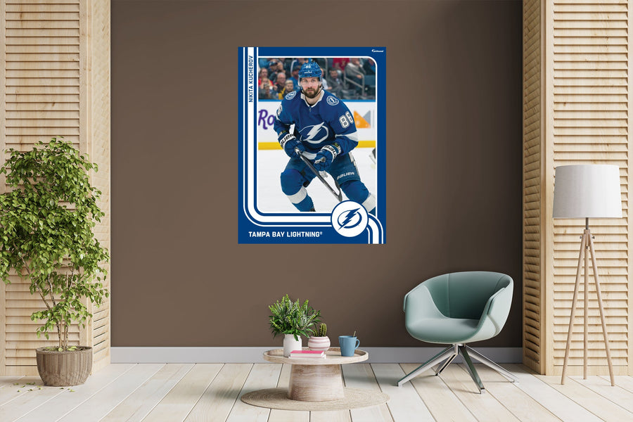 Nikita Kucherov - Peel & Stick Poster - Official NHL - Tampa Bay Lightning - Reusable Vinyl Wall Decal