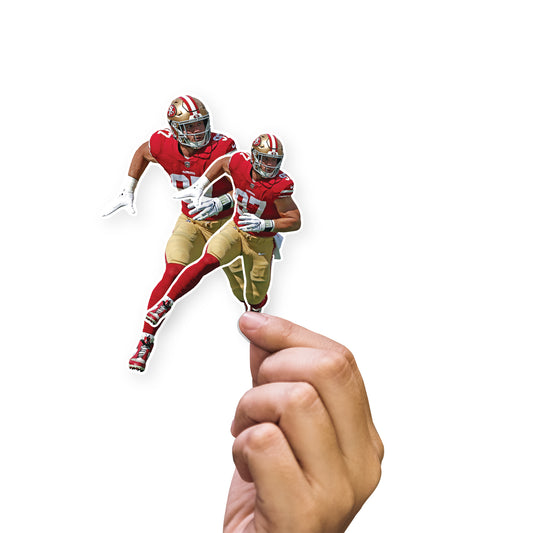 San Francisco 49ers: Nick Bosa  Minis        - Officially Licensed NFL Removable     Adhesive Decal