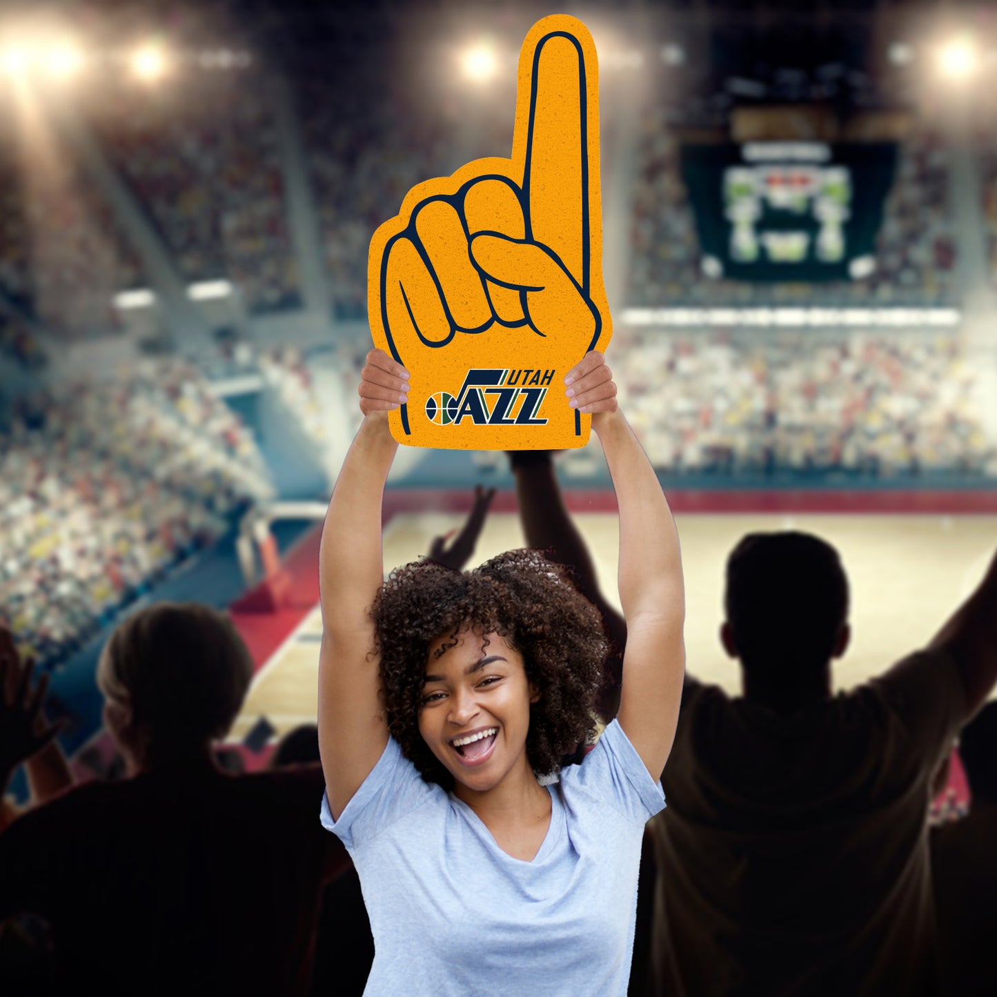 Utah Jazz:  2022 Foamcore Foam Finger   Foam Core Cutout  - Officially Licensed NBA    Big Head