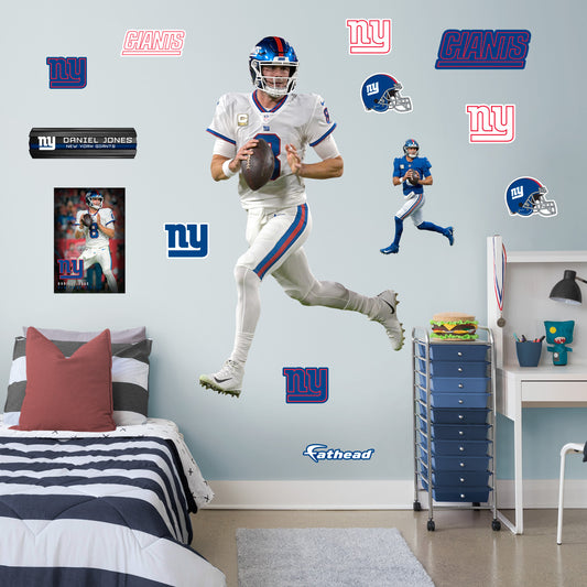New York Giants: Daniel Jones 2022        - Officially Licensed NFL Removable     Adhesive Decal