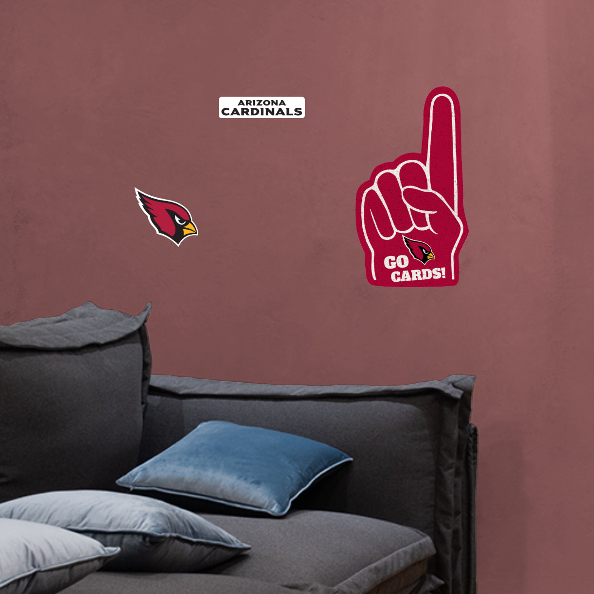 Arizona Cardinals: Foam Finger - Officially Licensed NFL Removable Adhesive Decal