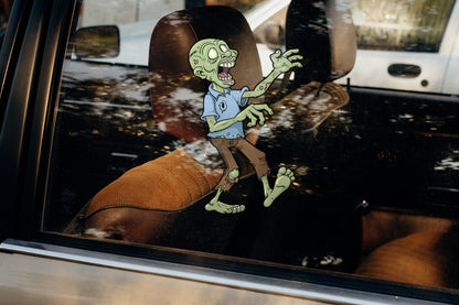 Halloween: Green Zombie Window Clings        -   Removable Window   Static Decal