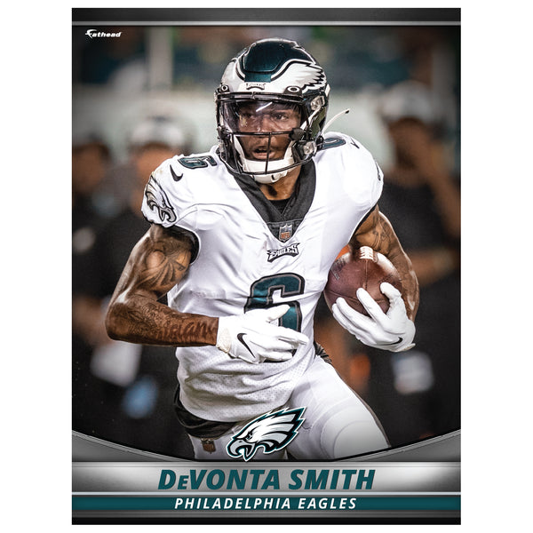 Philadelphia Eagles: DeVonta Smith 2021 GameStar - NFL Removable Adhesive Wall Decal XL