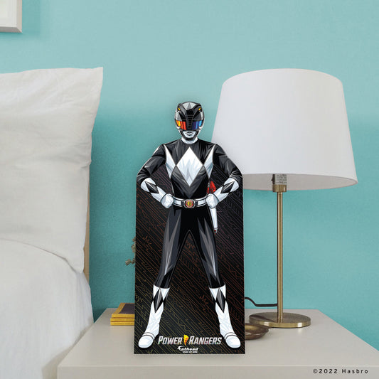 Power Rangers: Black Ranger Mini Cardstock Cutout - Officially Licensed Hasbro Stand Out