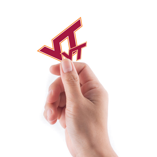 Sheet of 5 -Virginia Tech: Virginia Tech Hokies 2021 Logo Minis        - Officially Licensed NCAA Removable    Adhesive Decal