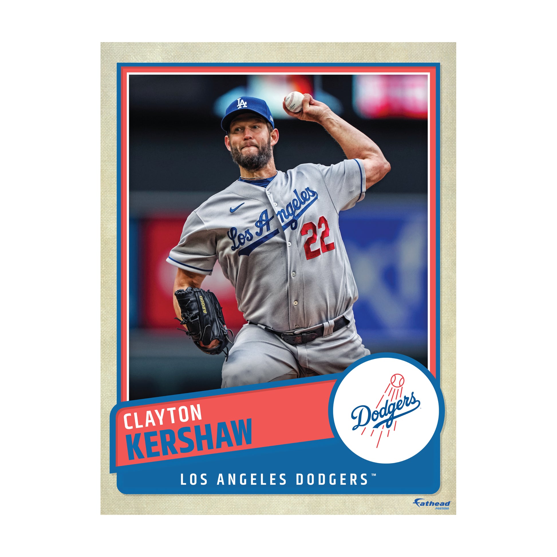 Los Angeles Dodgers: Clayton Kershaw 2022 Poster - Officially Licensed –  Fathead