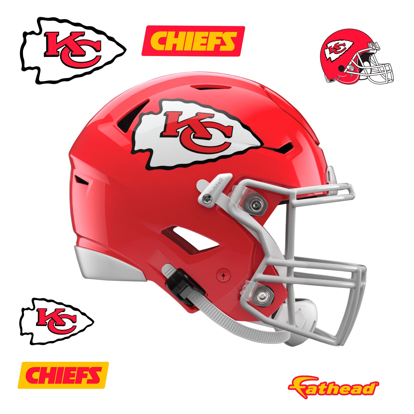 Kansas City Chiefs: 2022 Helmet - Officially Licensed NFL Removable  Adhesive Decal