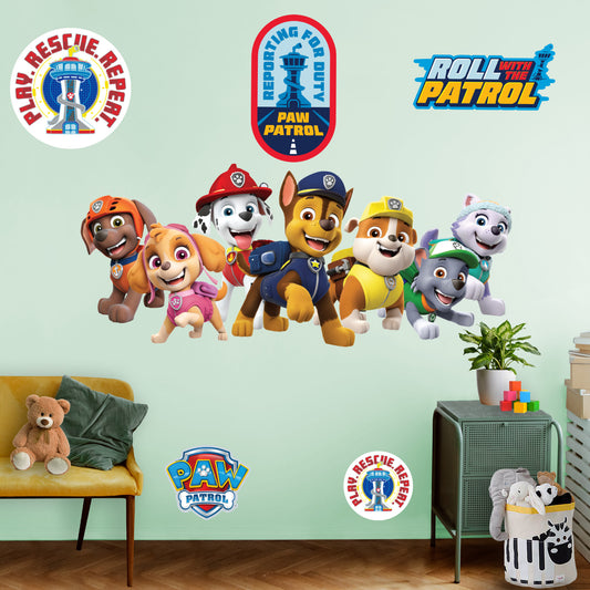 Paw Patrol:  Group Die-Cut Icon        - Officially Licensed Nickelodeon Removable     Adhesive Decal