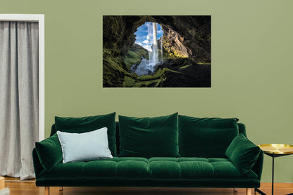 Popular Landmarks: Iceland Realistic Poster - Removable Adhesive Decal
