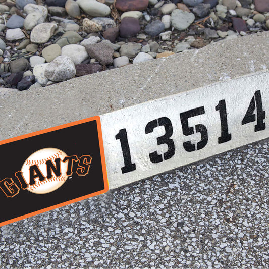 San Francisco Giants: Address Block Logo - Officially Licensed MLB Outdoor Graphic