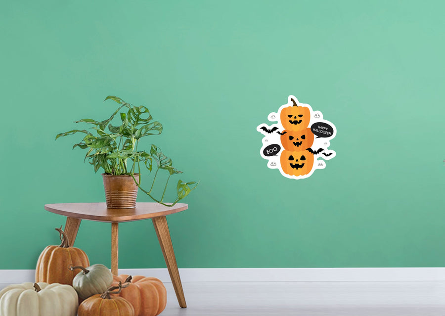 Halloween: Halloween Bats Icon        -   Removable Wall   Adhesive Decal