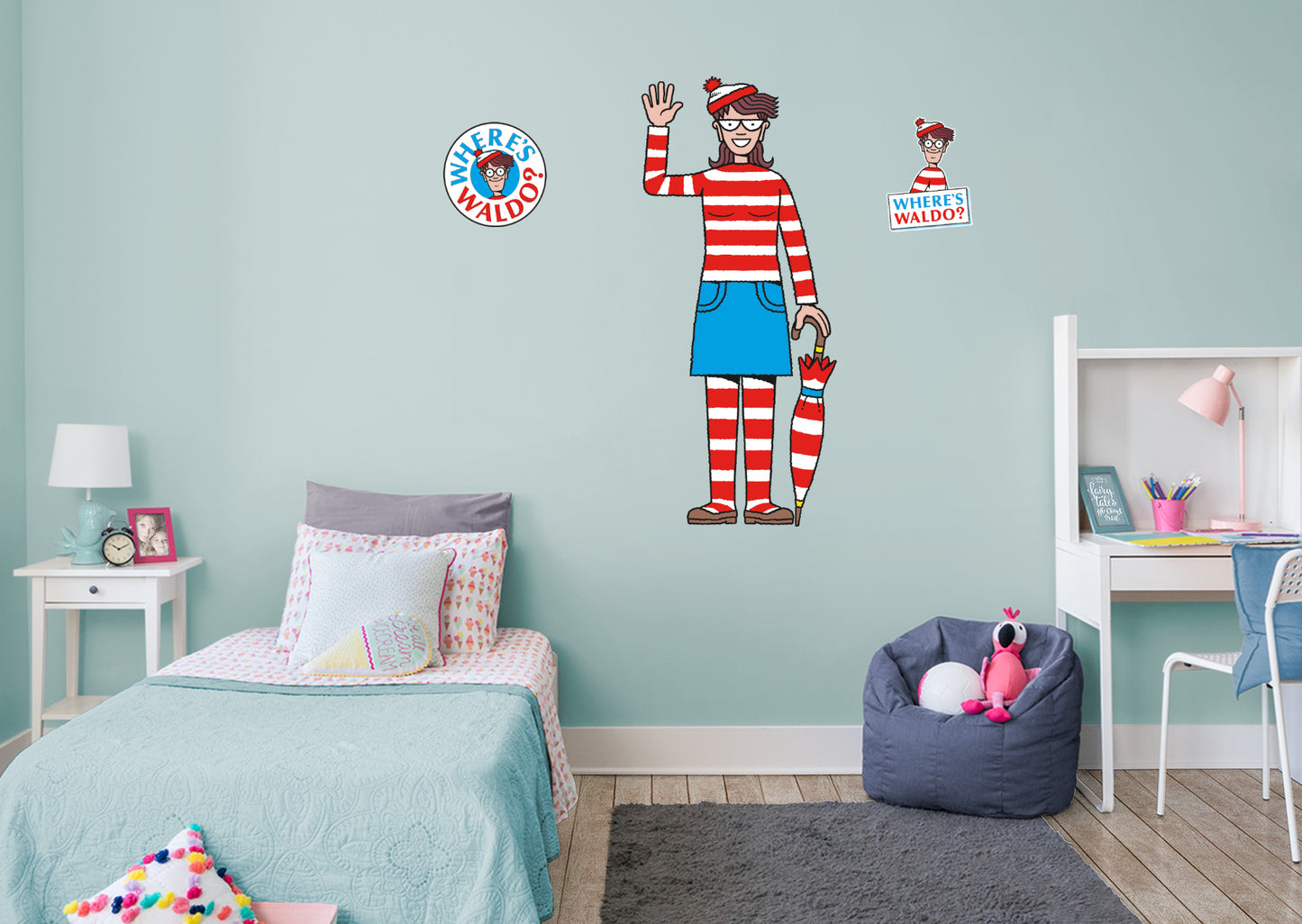 Where's Waldo: Wenda RealBig        - Officially Licensed NBC Universal Removable     Adhesive Decal