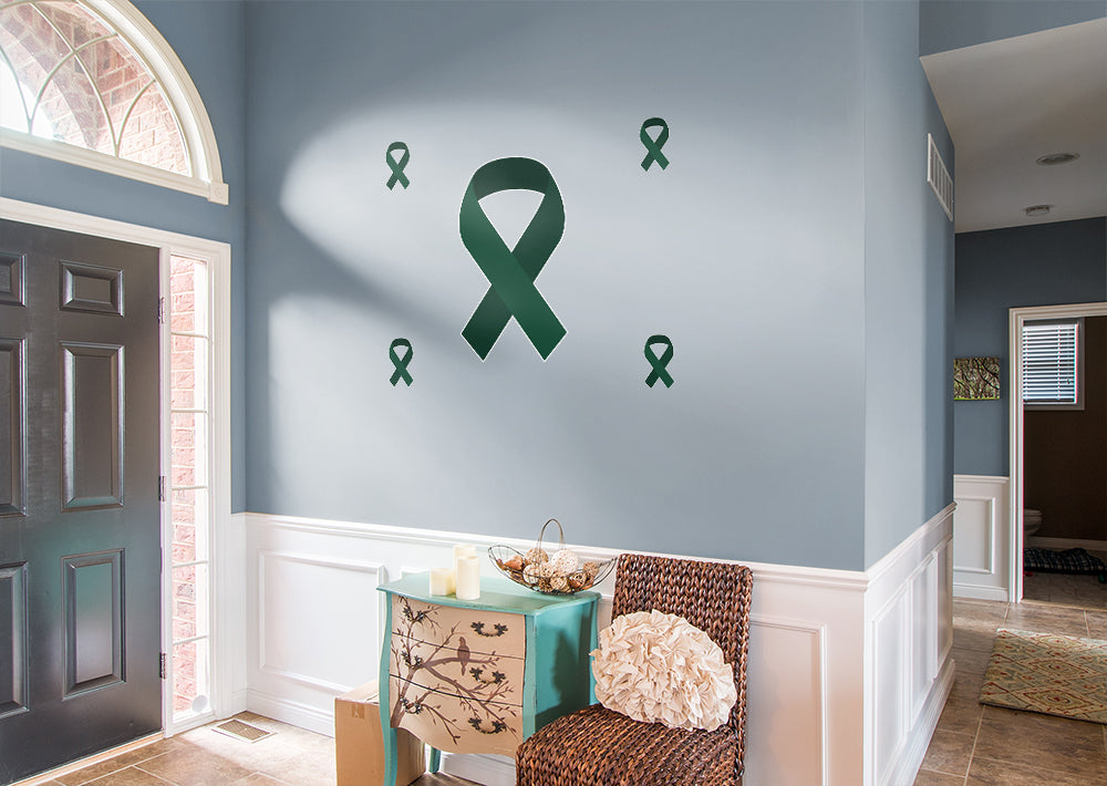 X-Large Liver  Cancer Ribbon  + 4 Decals (18"W x 38.5"H)