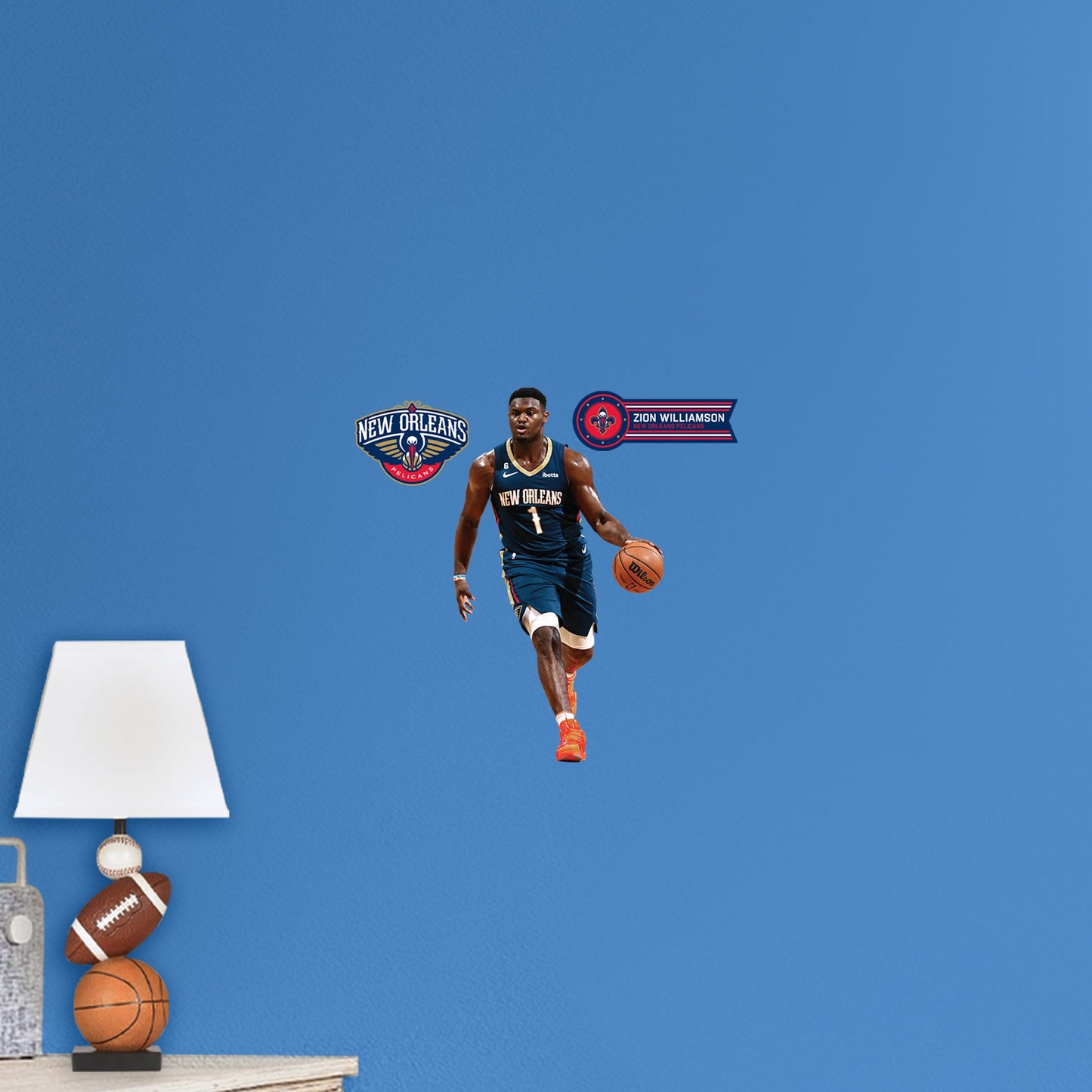 New Orleans Pelicans: Zion Williamson - Officially Licensed NBA Removable Adhesive Decal