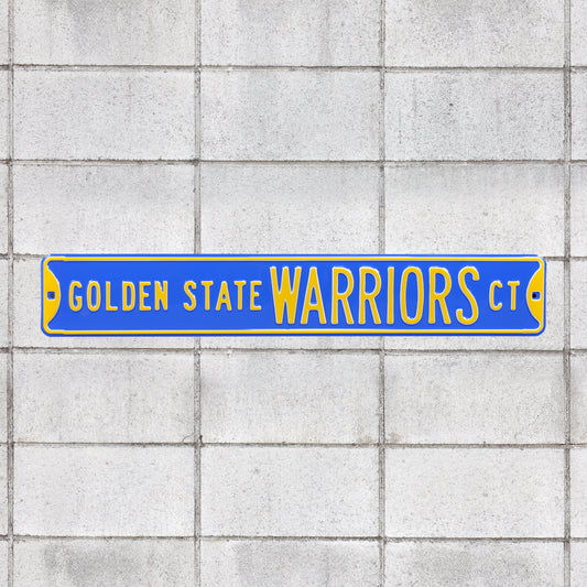 Golden State Warriors: Court - Officially Licensed NBA Metal Street Sign