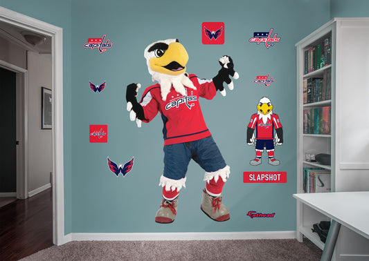 Washington Capitals: Slapshot 2021 Mascot        - Officially Licensed NHL Removable Wall   Adhesive Decal