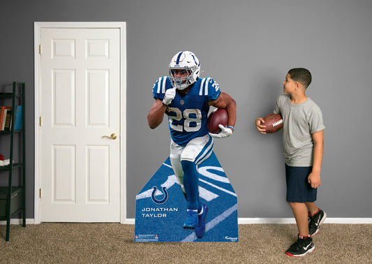 Indianapolis Colts: Jonathan Taylor 2021  Life-Size   Foam Core Cutout  - Officially Licensed NFL    Stand Out