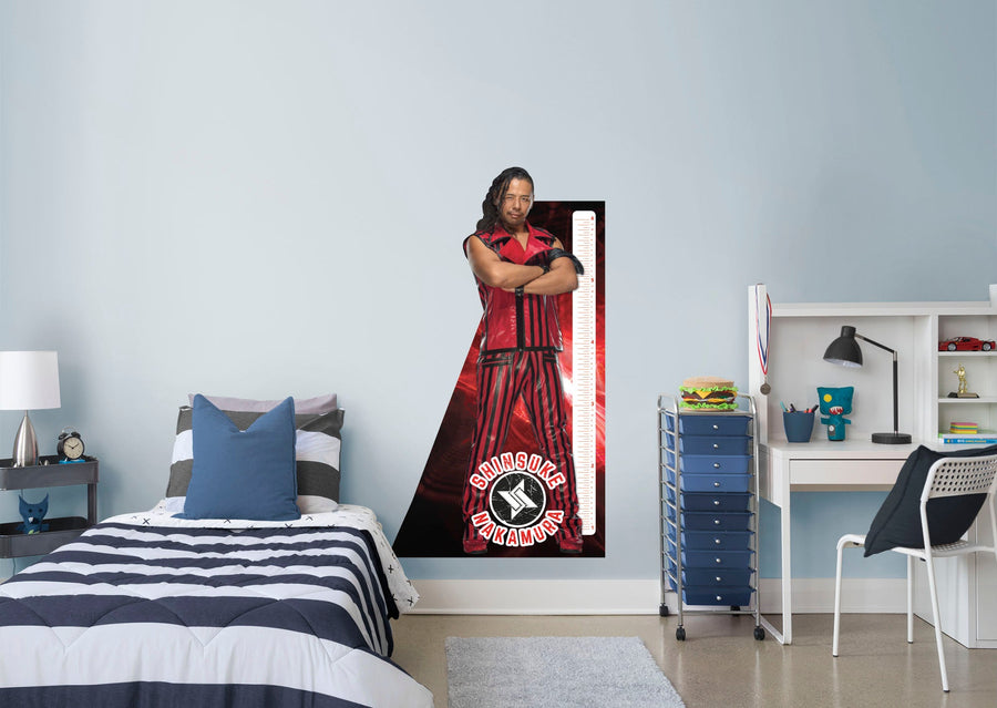 Shinsuke Nakamura - Growth Chart - Official WWE - Reusable Vinyl Wall Decal