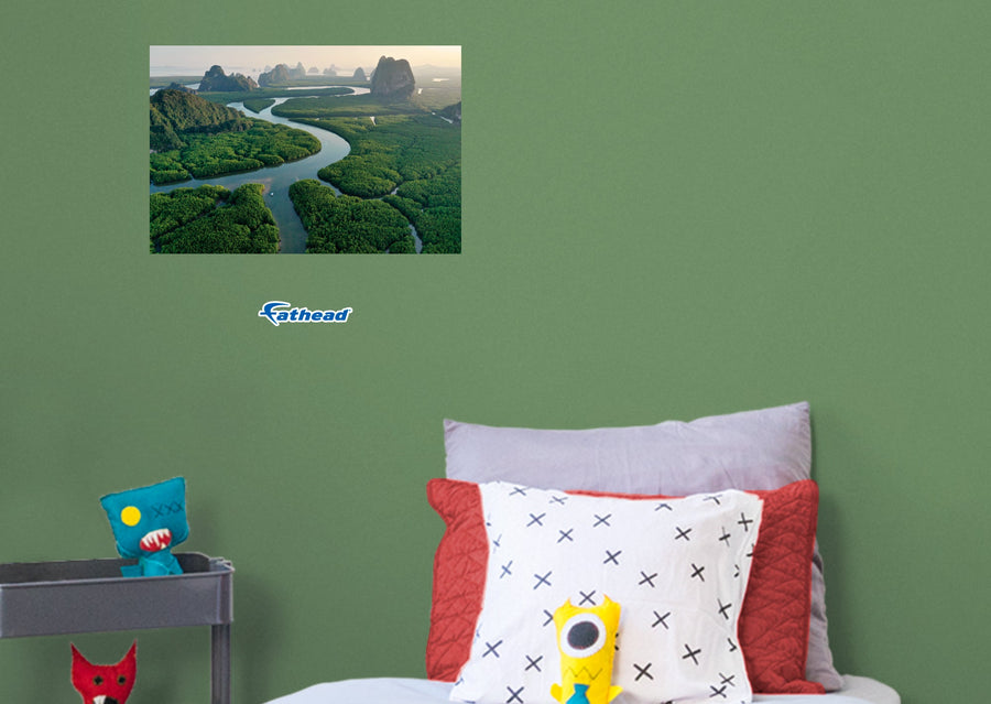 Generic Scenery: Rivers and Woods Poster - Removable Adhesive Decal