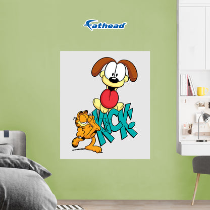 Garfield: Kick Poster - Officially Licensed Nickelodeon Removable Adhesive Decal