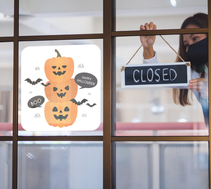 Halloween: Halloween Bats Window Clings        -   Removable Window   Static Decal