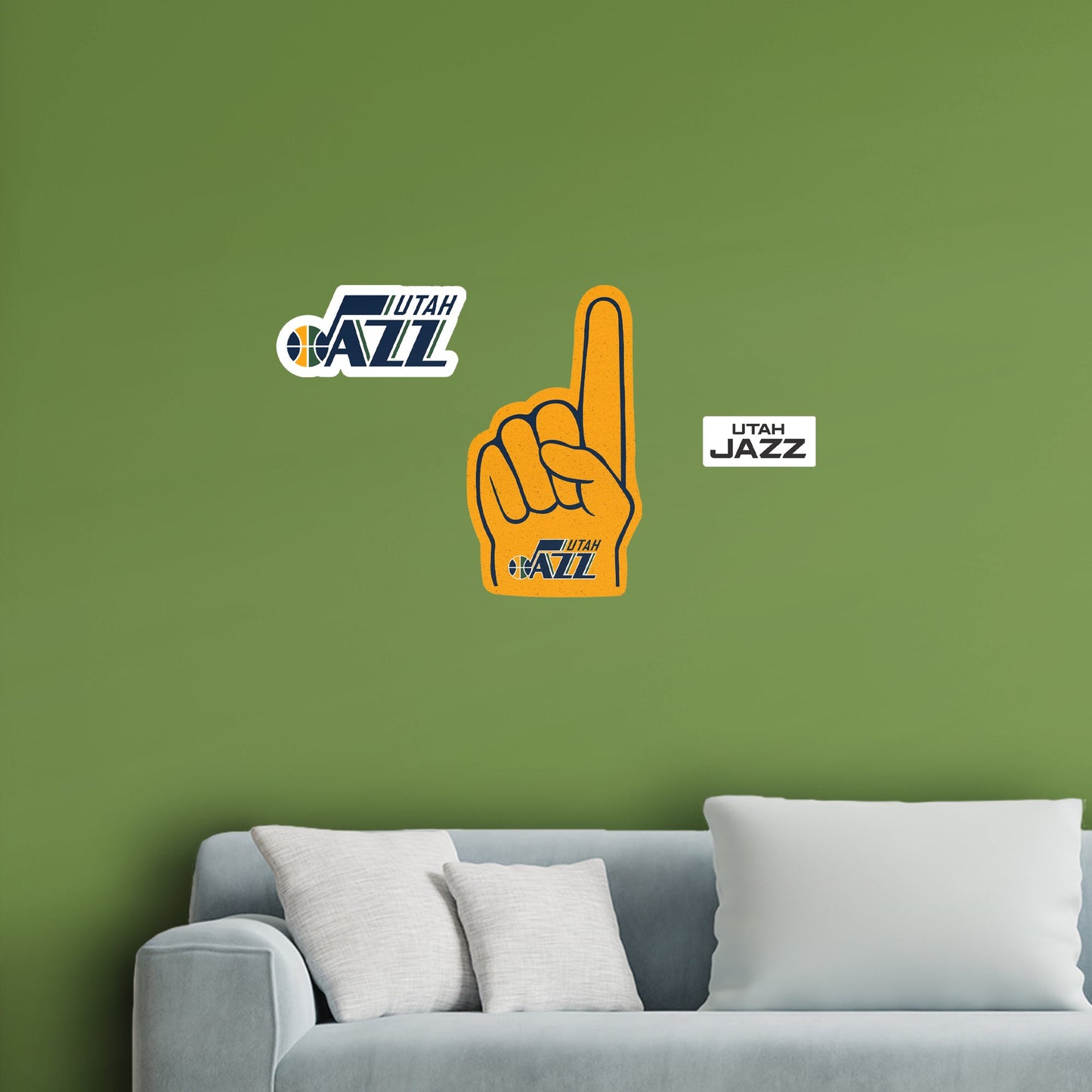 Utah Jazz: Foam Finger - Officially Licensed NBA Removable Adhesive Decal