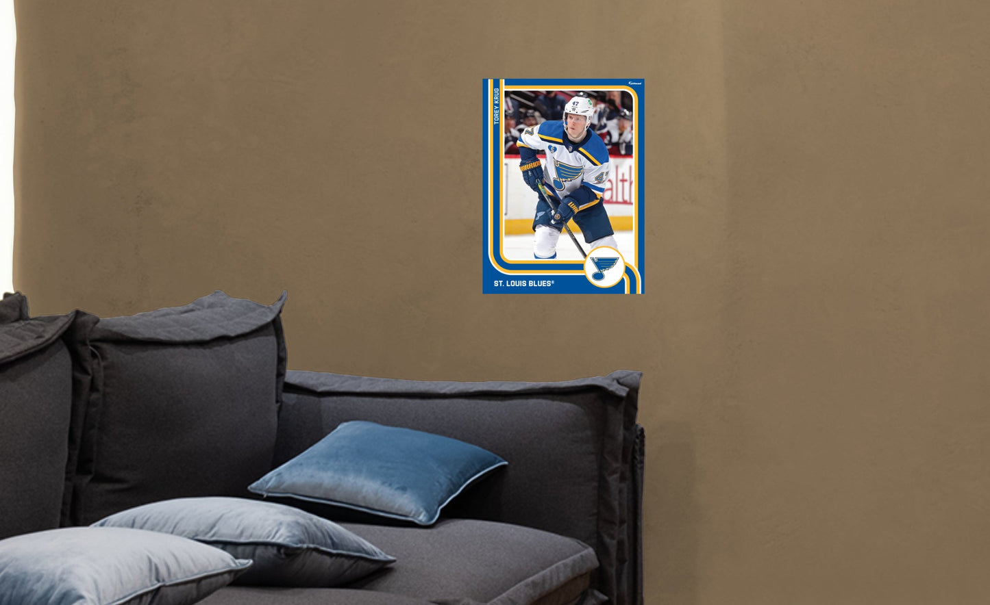 St. Louis Blues: Torey Krug Poster - Officially Licensed NHL Removable Adhesive Decal