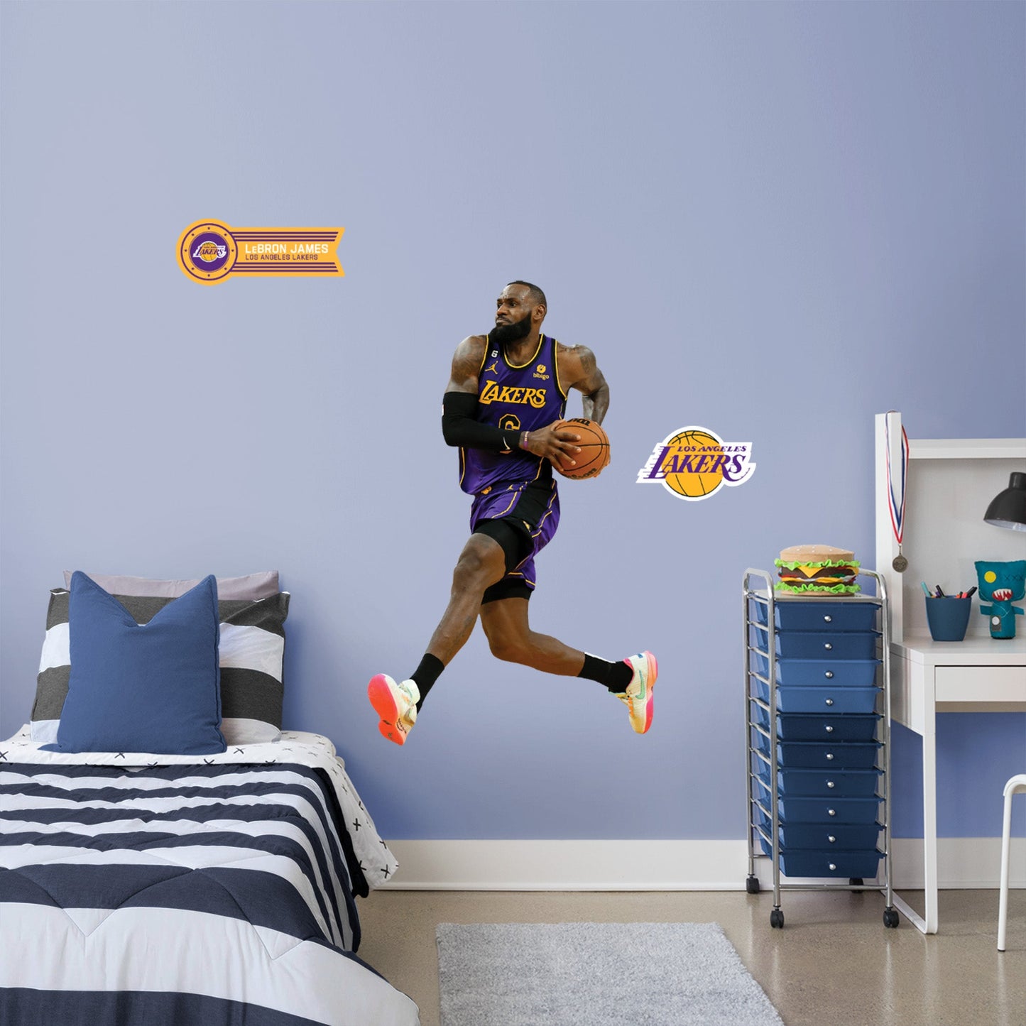 Los Angeles Lakers: LeBron James - Officially Licensed NBA Removable Adhesive Decal