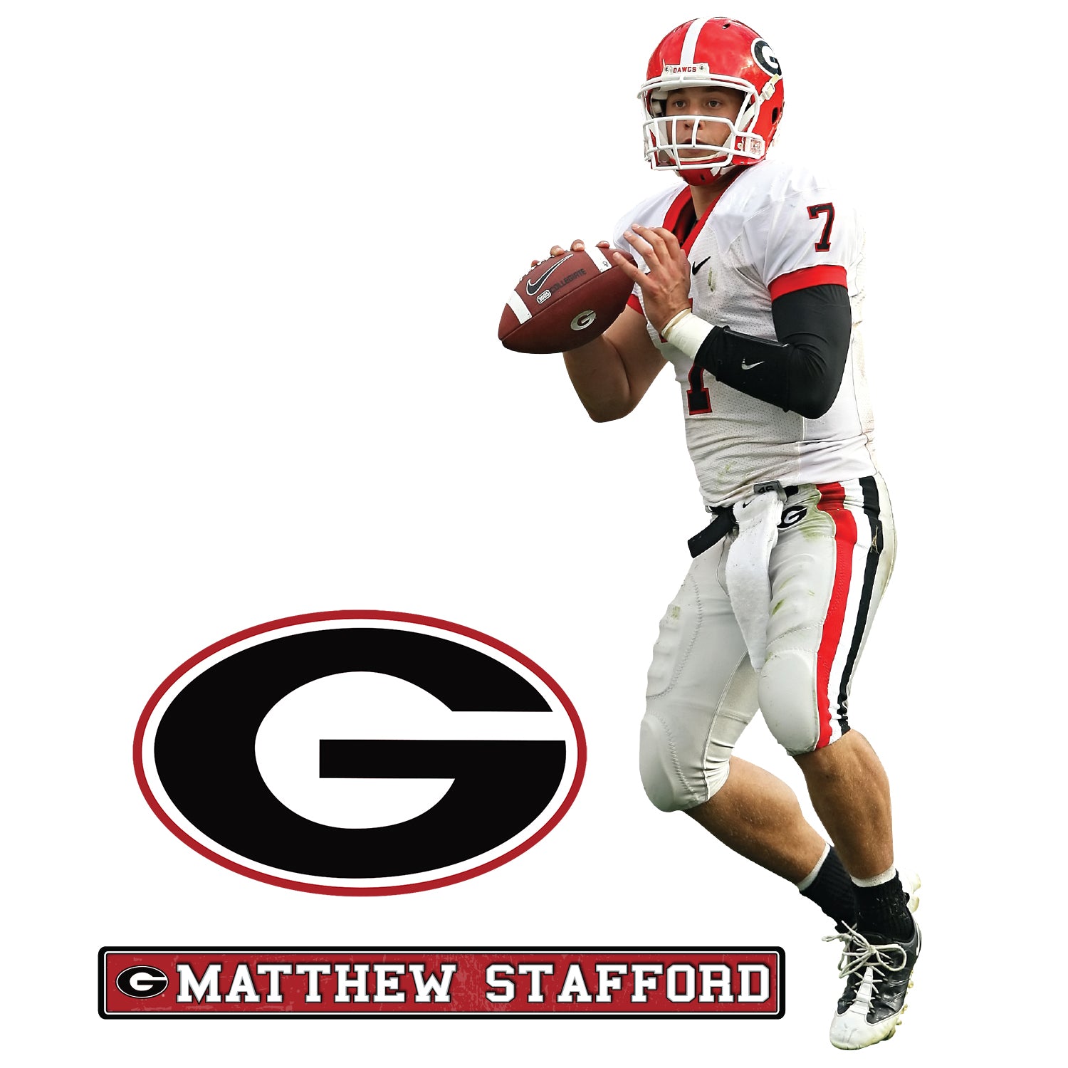 Matthew Stafford Georgia Bulldogs #7 NCAA Jersey White