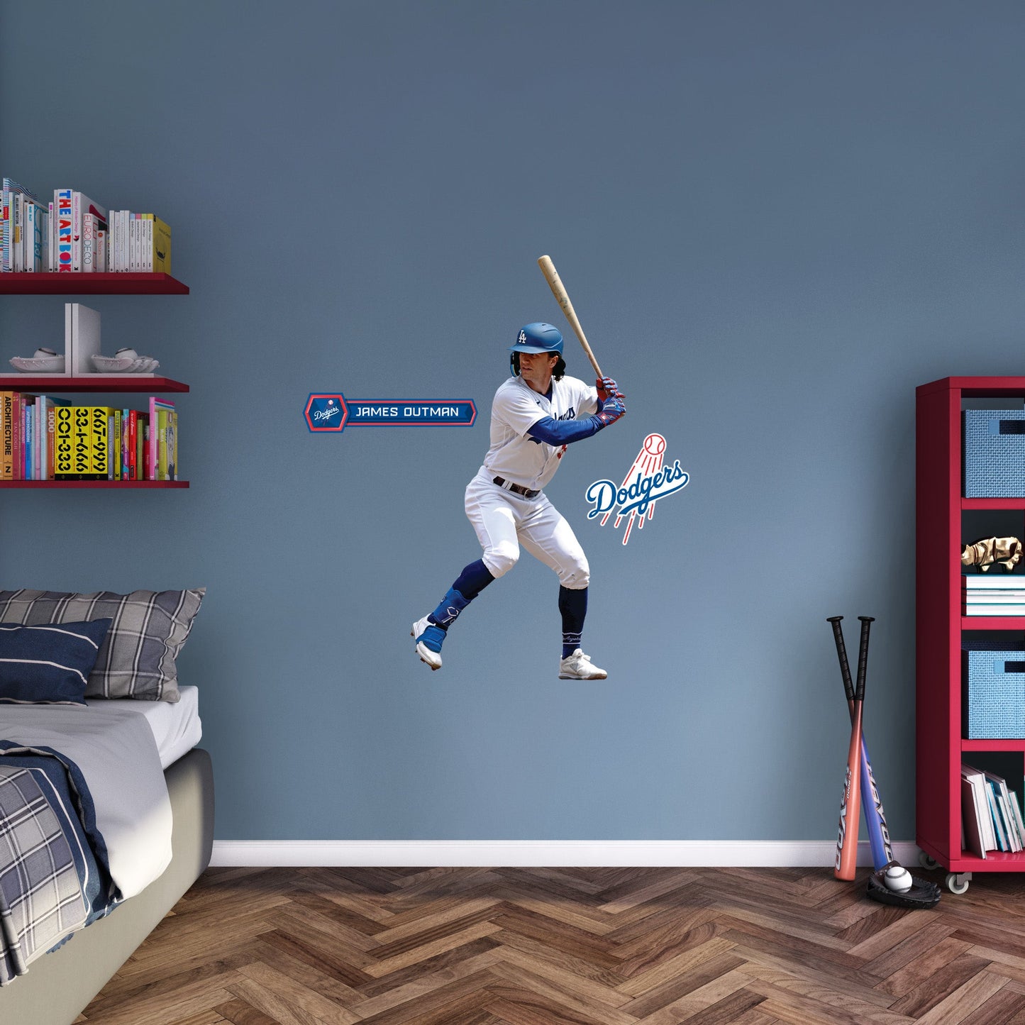 Los Angeles Dodgers: James Outman         - Officially Licensed MLB Removable     Adhesive Decal