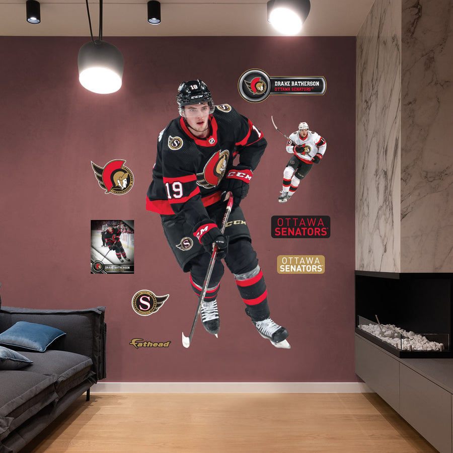 Drake Batherson - RealBig Collection - Official NHL - Ottawa Senators - Reusable Vinyl Wall Decals