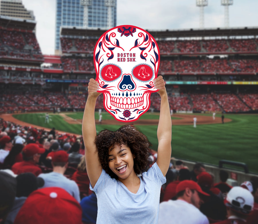 Skull Logo - Big Head - Official MLB - Boston Red Sox - Foam Core Cutout