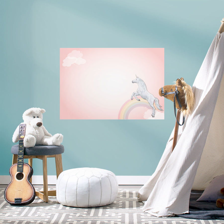 Whiteboard: Unicorn - Removable Dry Erase Vinyl Decal