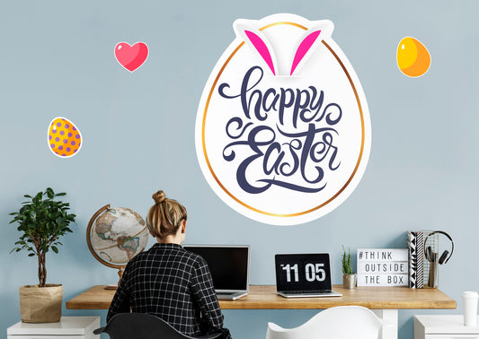 Easter Happy Easter  -  Removable Wall Decal