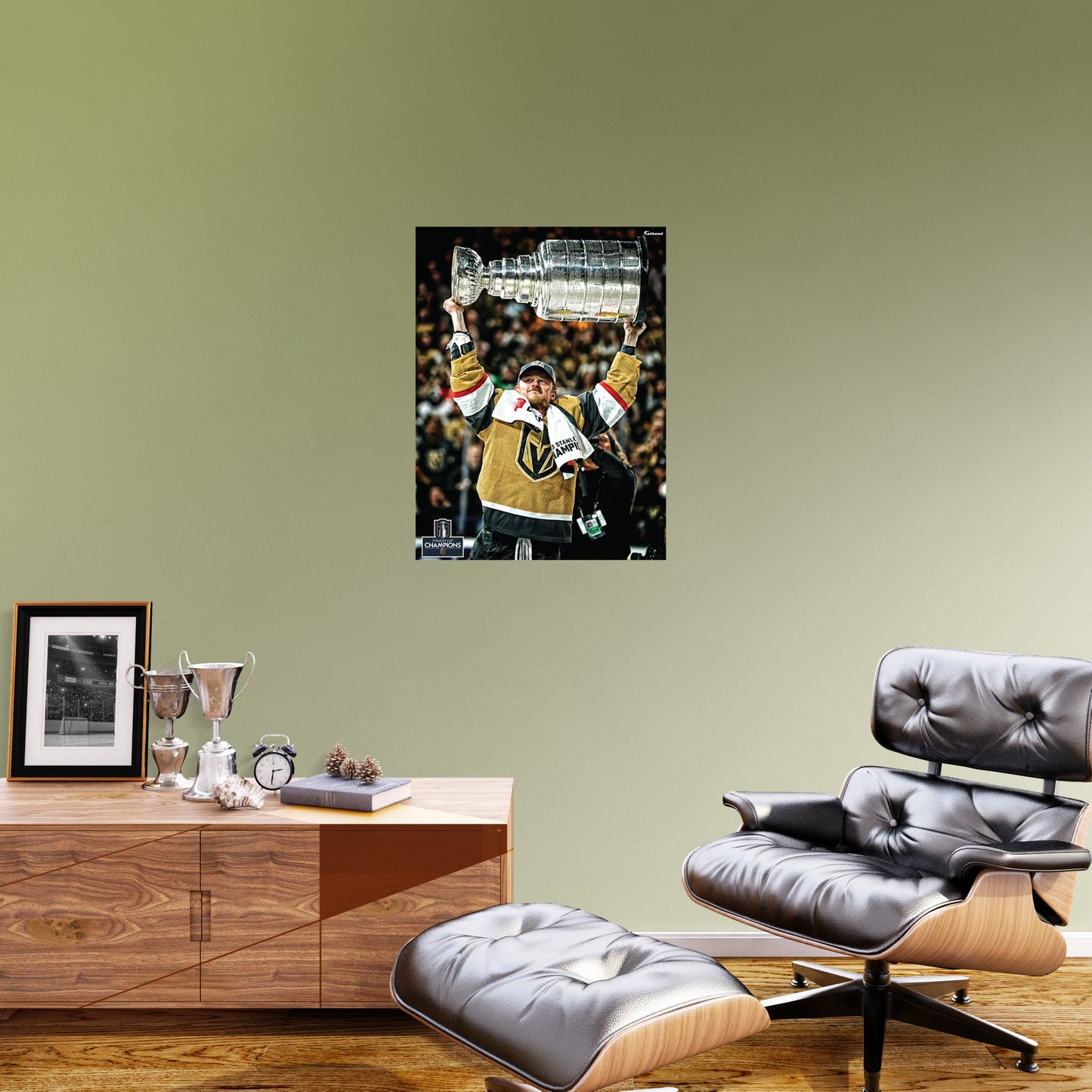 Vegas Golden Knights: Jack Eichel 2023 Stanley Cup Hoist Poster        - Officially Licensed NHL Removable     Adhesive Decal
