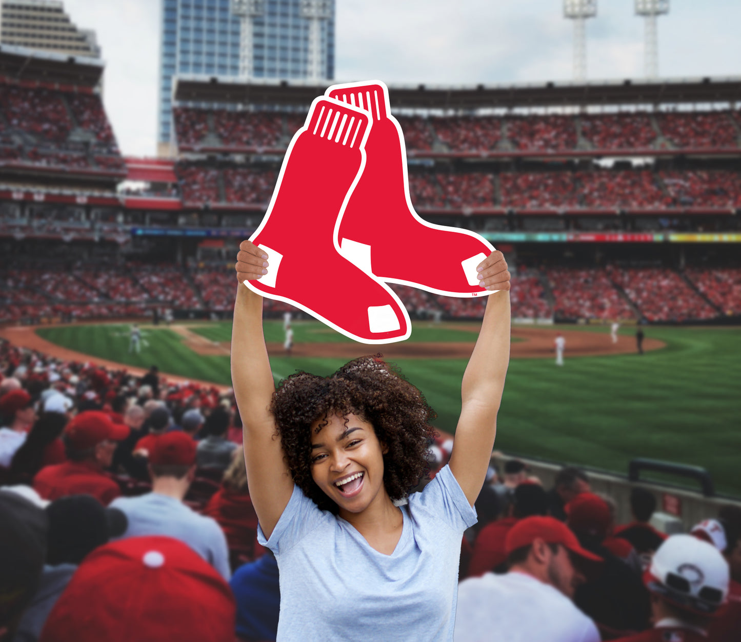 Boston Red Sox: 2021 Logo Foam Core Cutout - Officially Licensed