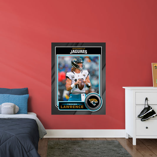 Jacksonville Jaguars: Trevor Lawrence  Poster        - Officially Licensed NFL Removable     Adhesive Decal
