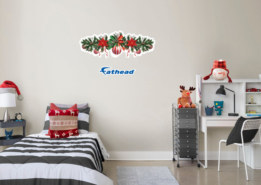 Christmas: Stripes Icon - Removable Adhesive Decal
