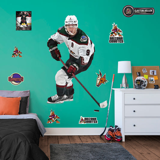 Arizona Coyotes: Clayton Keller 2022        - Officially Licensed NHL Removable     Adhesive Decal