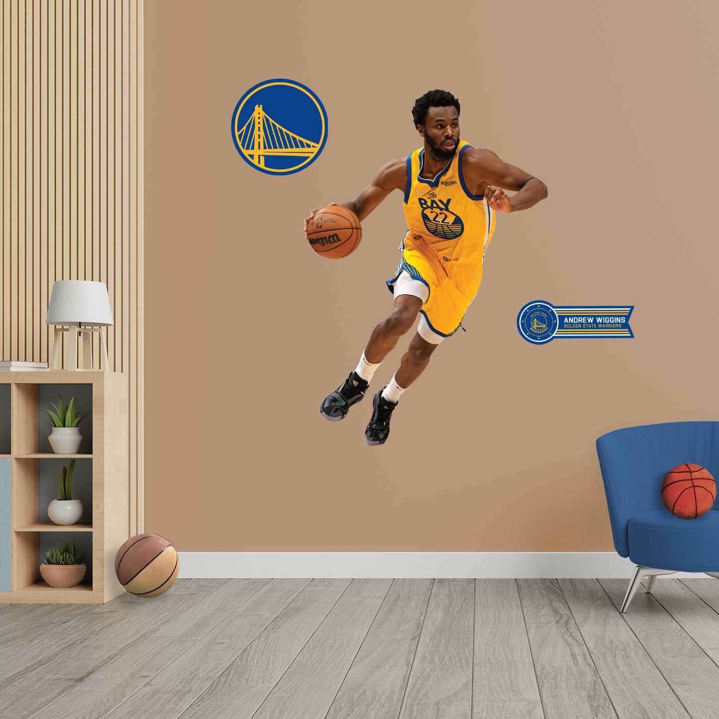 Golden State Warriors: Andrew Wiggins - Officially Licensed NBA Removable Adhesive Decal