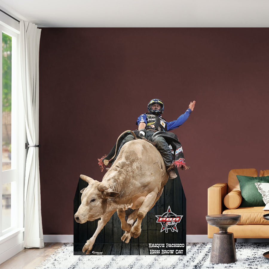 PBR: Kaique Pacheco-High Brow Cat Life-Size Foam Core Cutout - Officially Licensed Pro Bull Riding Stand Out