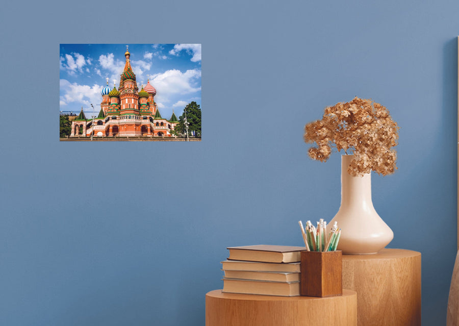 Popular Landmarks: Moscow Realistic Poster - Removable Adhesive Decal