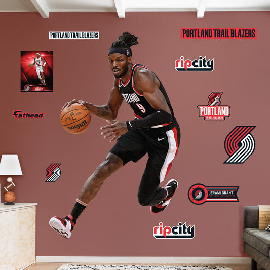 Portland Trail Blazers: Jerami Grant         - Officially Licensed NBA Removable     Adhesive Decal