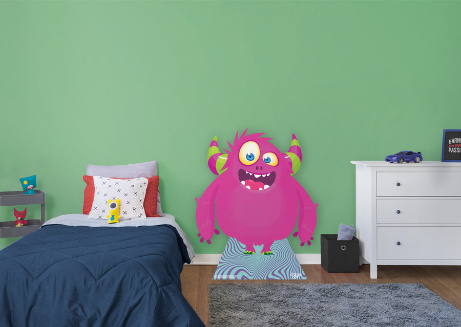 Monster:  Fuscia Creature   Foam Core Cutout  -      Stand Out