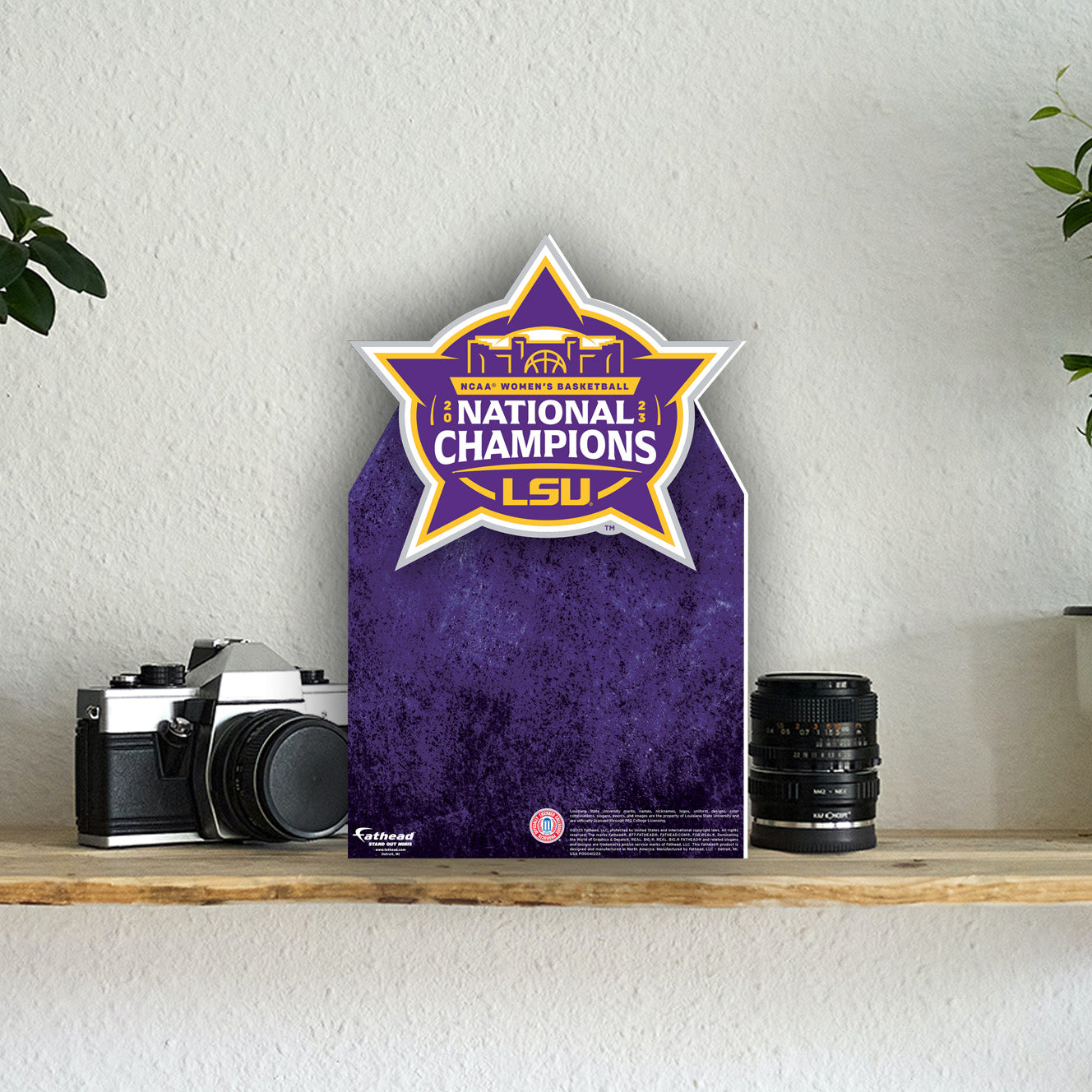 LSU Tigers: 2023 Women's Basketball Champions Mini Cardstock Cutout - Officially Licensed NCAA Stand Out