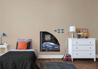 Automobile Growth Charts Sport Car - Removable Wall Decal