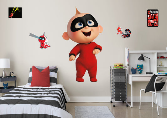 Incredibles 2: Jack-Jack Parr RealBig        - Officially Licensed Disney Removable Wall   Adhesive Decal