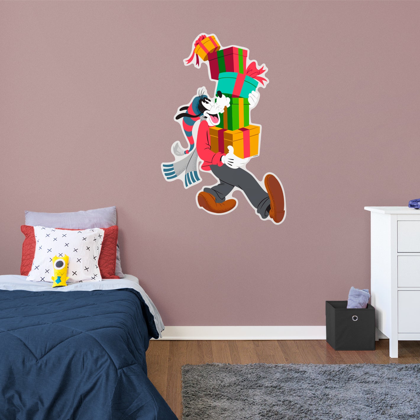 Festive Cheer: Goofy Holiday Real Big - Officially Licensed Disney Removable Adhesive Decal